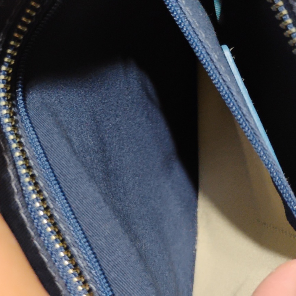 Coach Y2K Blue/Tan Denim & Leather Mini Shoulder Bag W Dust Bag - Picture 12 of 14